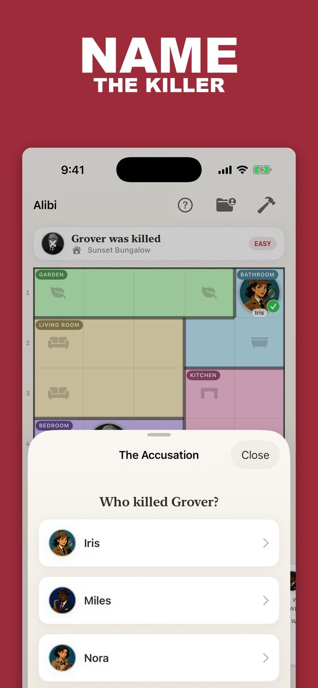 The accusation screen: who killed the victim?